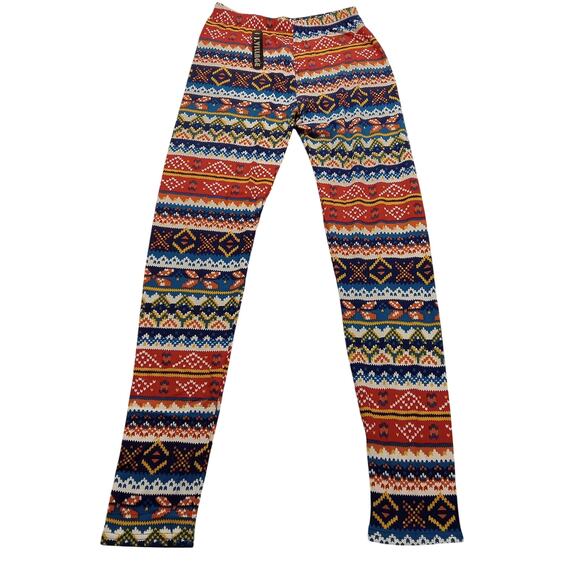J. Village Jeggins Pants One Size (21 X 27) Southwest Aztec - Picture 1 of 5